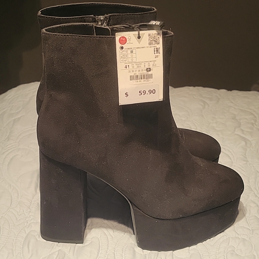 Zara Black ankle boots.